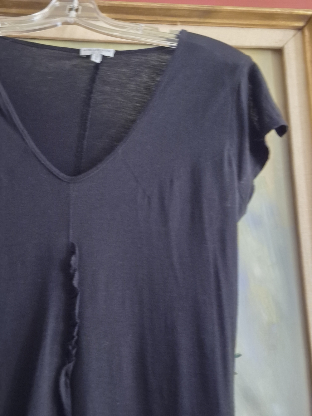 Morgane Le Fay Black V-Neck Short Sleeve Tee